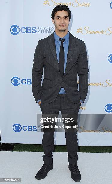 Actor Elyes Gabel arrives at CBS Television Studios 3rd Annual Summer Soiree Party at The London Hotel on May 18, 2015 in West Hollywood, California.