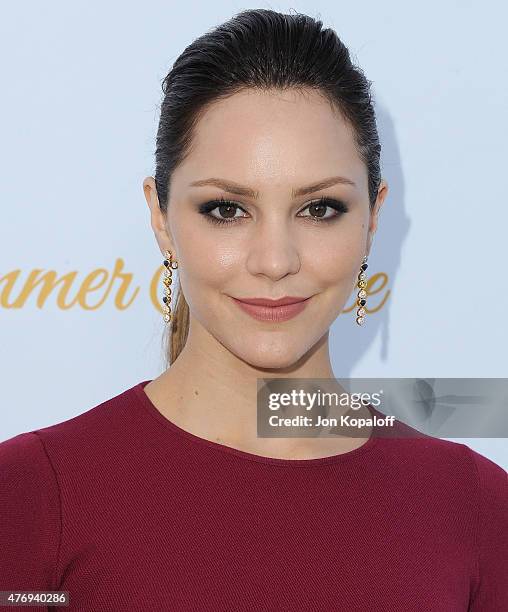 Actress Katharine McPhee arrives at CBS Television Studios 3rd Annual Summer Soiree Party at The London Hotel on May 18, 2015 in West Hollywood,...