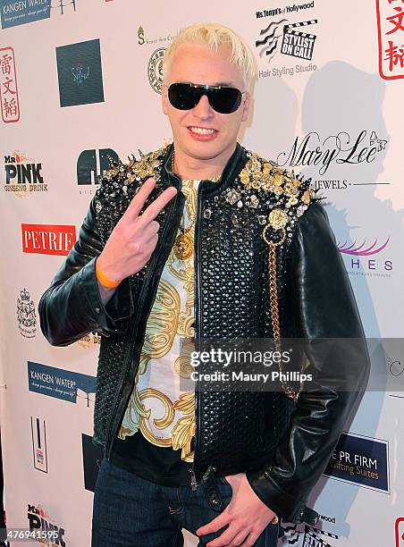 Kuba Ka arrives at Charmaine Blake Ultra Gold Oscar Gifting Suite on February 28, 2014 in Los Angeles, California.