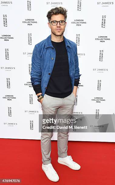 Collection Stylist Darren Kennedy attends the Jermyn Street St James's catwalk show for London Collections Men on June 13, 2015 in London, England.