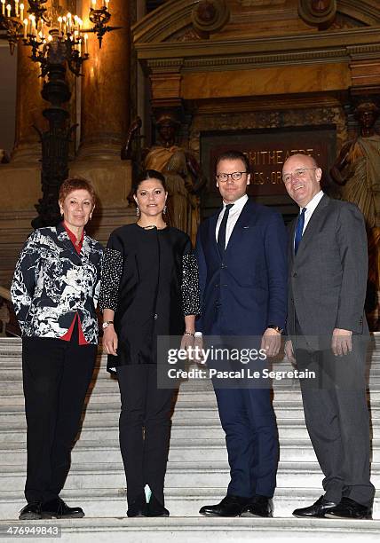 Director of Dance at the Paris Opera, Brigitte Lefevre, Crown Princess Victoria of Sweden, Prince Daniel of SwedenAmbassador of Sweden to France...