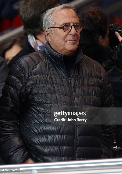 Former PSG president Daniel Hechter attends the Ligue 1 match between Paris Saint-Germain FC and Olympique de Marseille at Parc des Princes stadium...