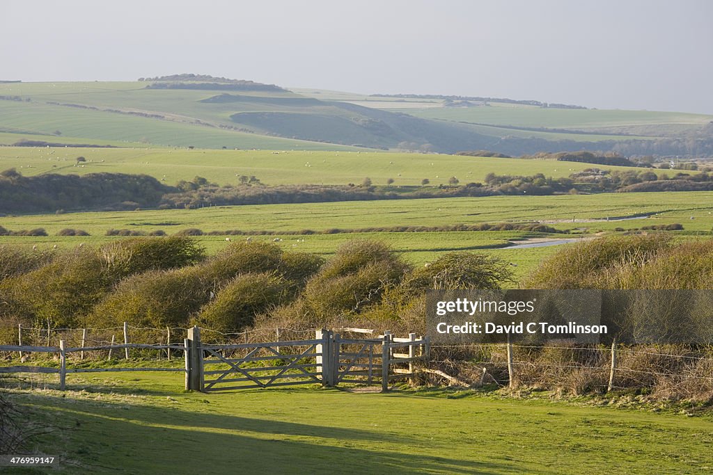 Valley of the River Cuckmere, East Sussex, England