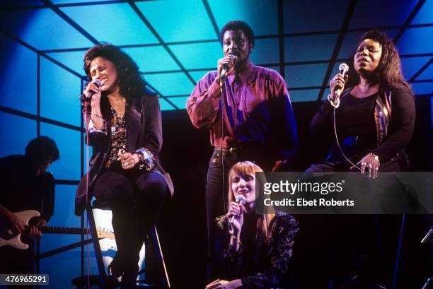 Darlene Love performing at her show Portrait Of A Singer with Dennis Ray and Ula Hedwig at the Bottom Line in New York City on February 5, 1993.