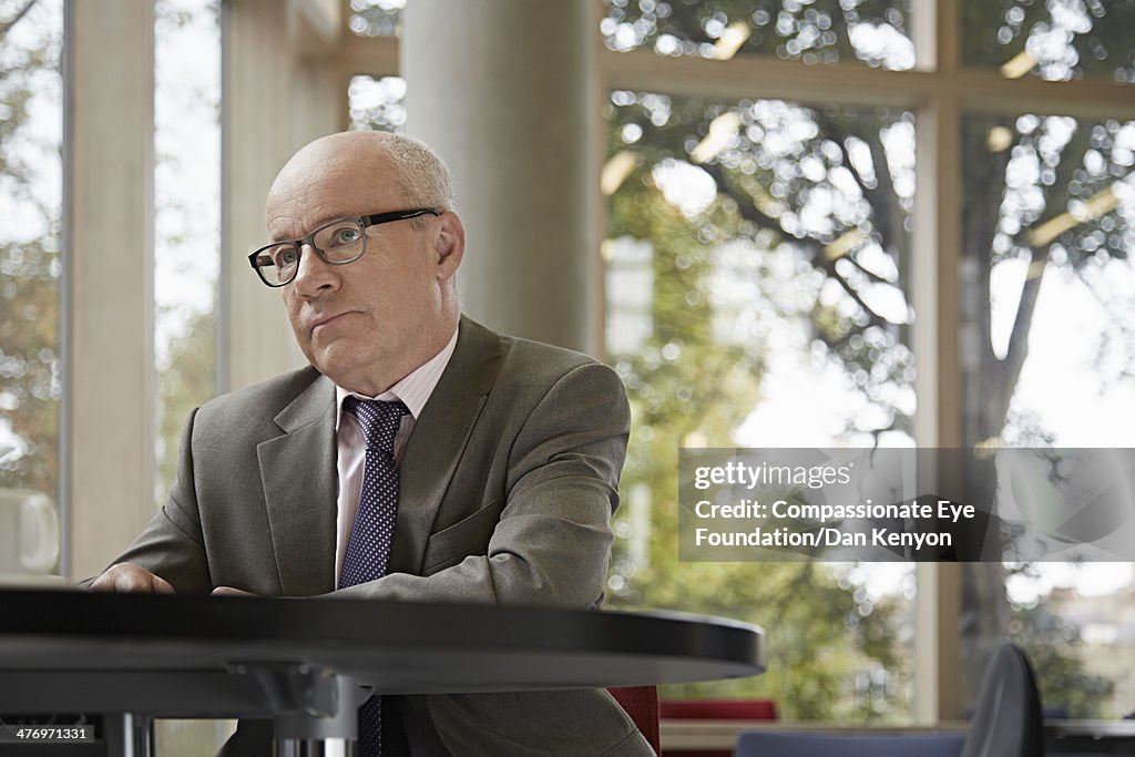 Businessman sitting at desk