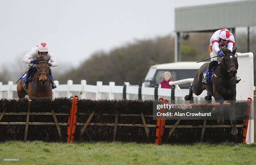Tom Scudamore riding Red Seventy clear the last to win The Bathwick ...