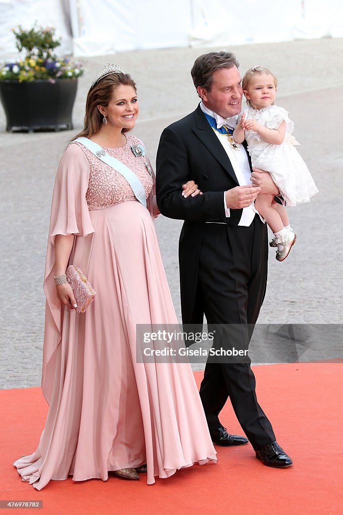 Ceremony And Arrivals: Wedding Of Prince Carl Philip Of Sweden And Sofia Hellqvist