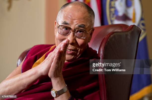 The Dalai Lama meets with House leaders in the Capitol including Speaker John Boehner, R-Ohio, and House Minority Leader Nancy Pelosi, D-Calif. The...