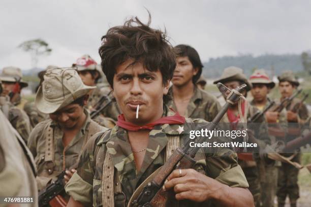 Soldiers of the Sandinista Popular Army , Nicaragua, 1990.