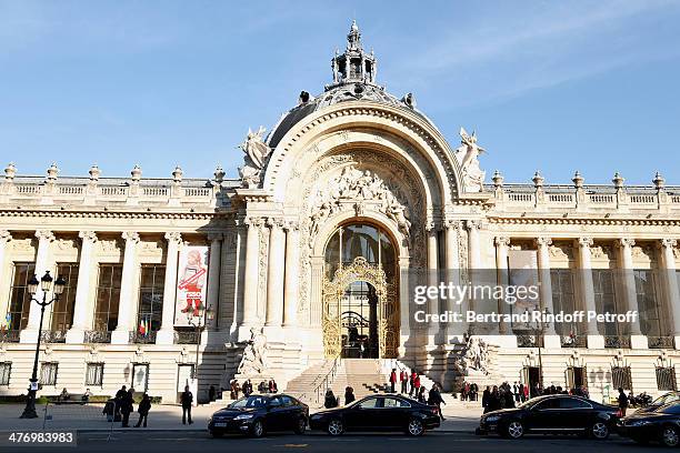 Illustration View of the 'Petit Palais' whyle the opening of the Contemporary Artist Carl Larsson exhibition at 'Petit Palais' on March 6, 2014 in...