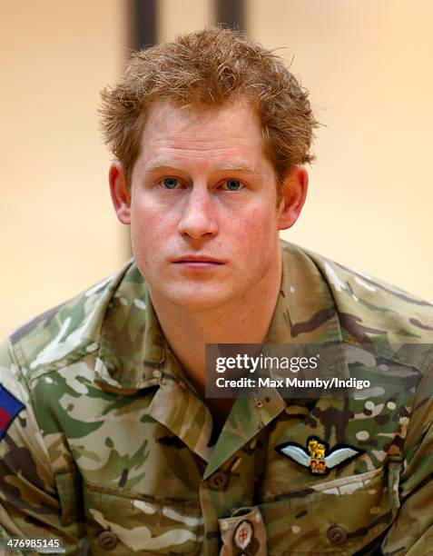 Prince Harry attends the launch of the Invictus Games at the Copper Box Arena in the Queen Elizabeth Olympic Park on March 6, 2014 in London,...