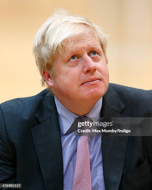 Boris Johnson attends the launch of the Invictus Games at the Copper Box Arena in the Queen Elizabeth Olympic Park on March 6, 2014 in London,...