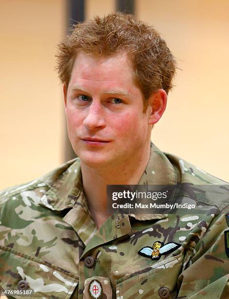 Prince Harry attends the launch of the Invictus Games at the Copper Box Arena in the Queen Elizabeth Olympic Park on March 6, 2014 in London,...