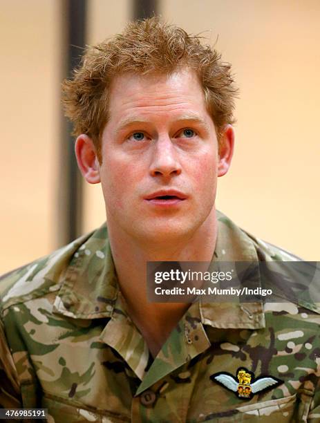 Prince Harry attends the launch of the Invictus Games at the Copper Box Arena in the Queen Elizabeth Olympic Park on March 6, 2014 in London,...