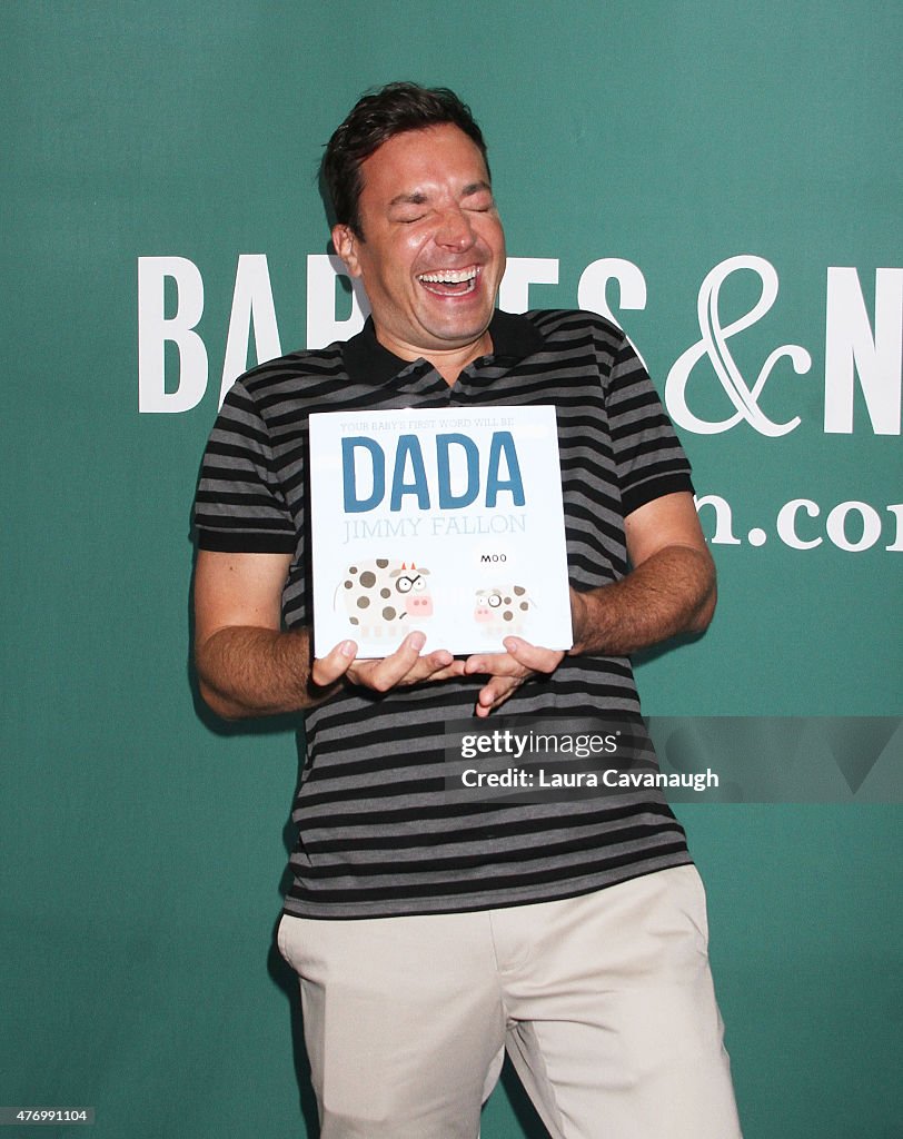 Jimmy Fallon Sign Jimmy Fallon signs copies of his new book