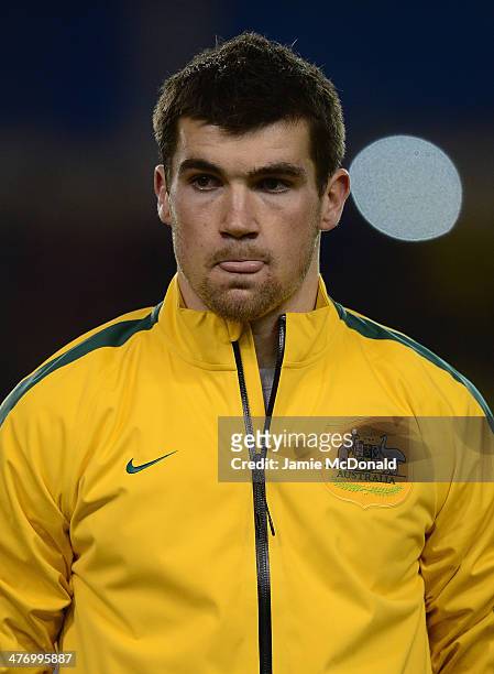Maty Ryan of Australia during the International Friendly match between Australia and Ecuador at The Den on March 5, 2014 in London, England.