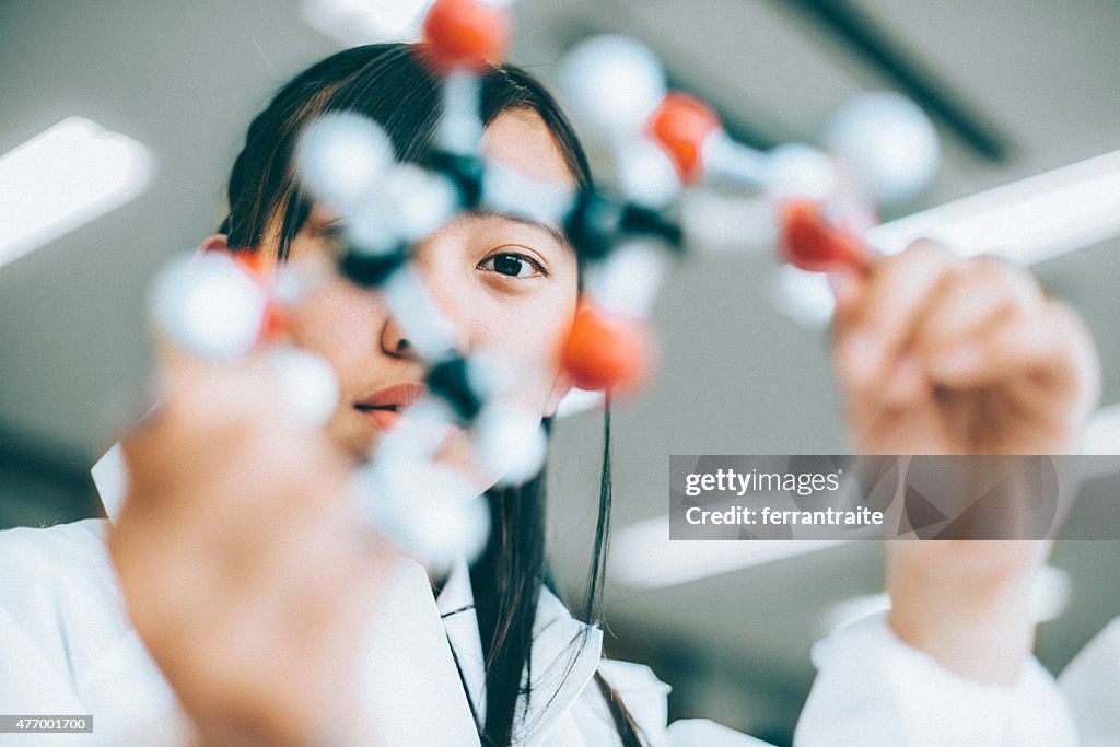 Teenage Student in Chemistry Lab