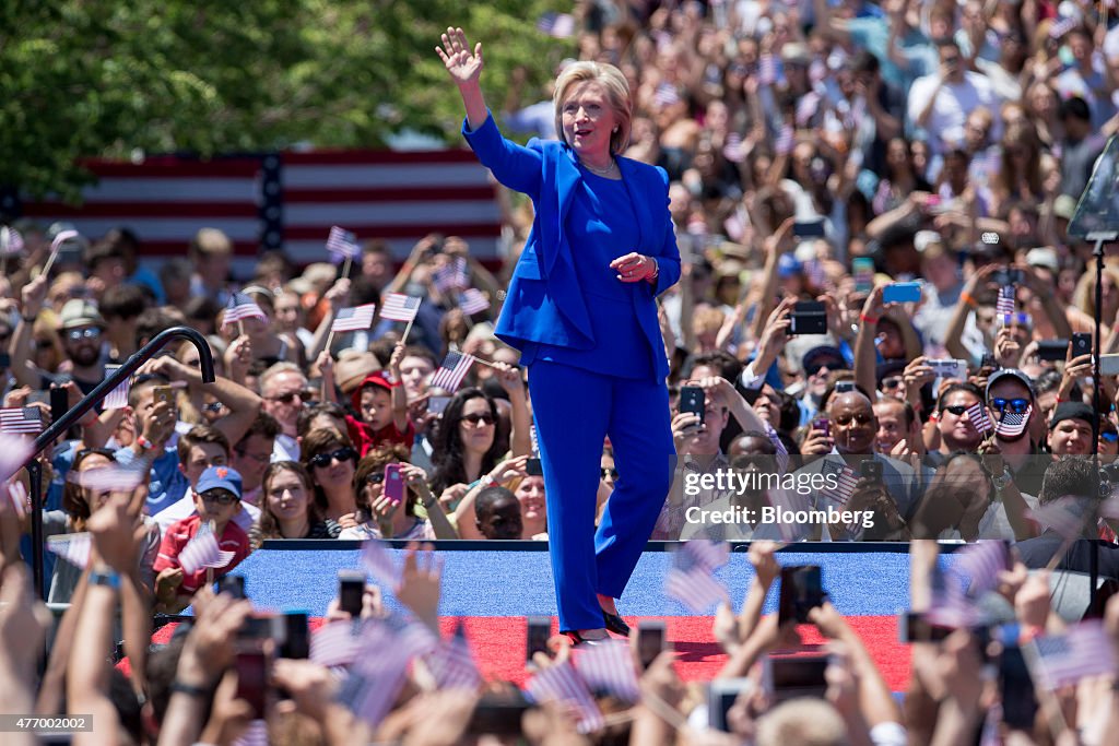 Presidential Candidate Hillary Clinton Official Campaign Launch