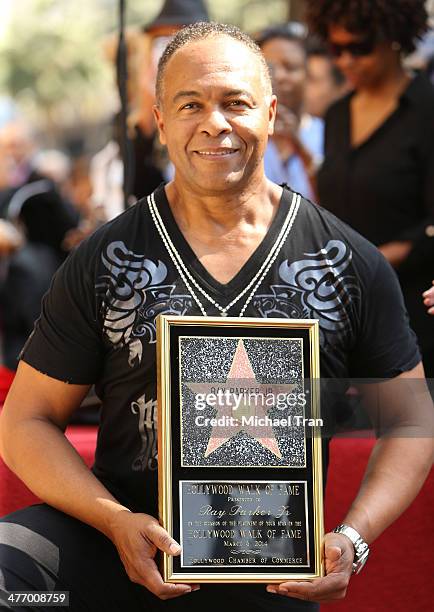 Ray Parker Jr. Attends the ceremony honoring him with a Star on The Hollywood Walk of Fame on March 6, 2014 in Hollywood, California.