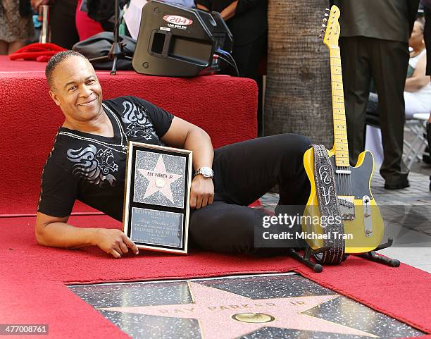 Ray Parker Jr. Attends the ceremony honoring him with a Star on The Hollywood Walk of Fame on March 6, 2014 in Hollywood, California.