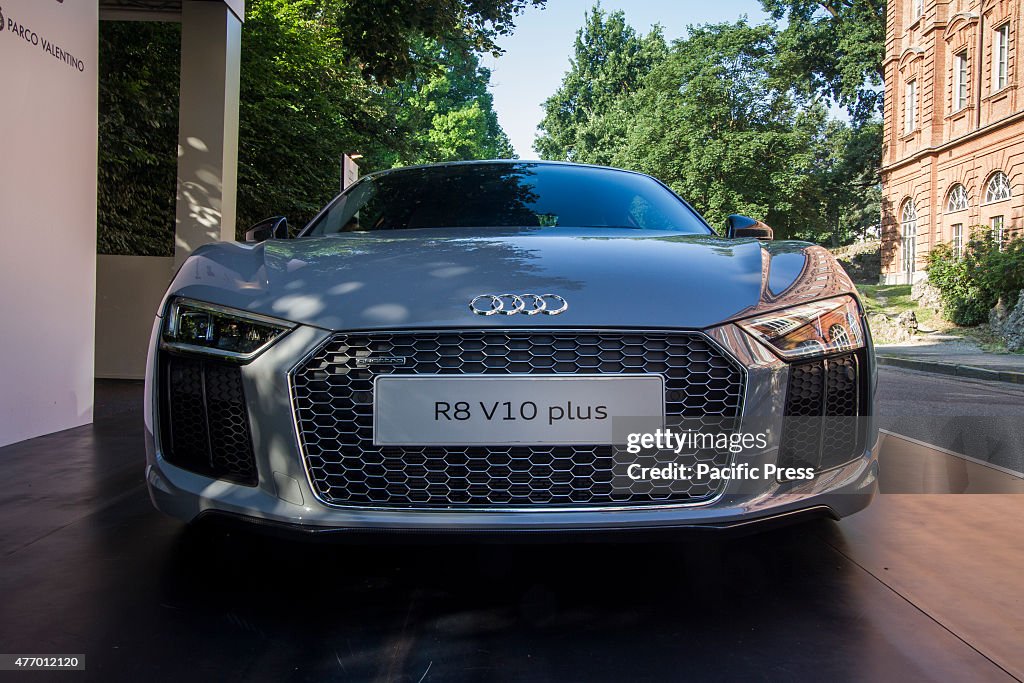 Fron view of Audi R8. Parco Valentino car show hosted 93...