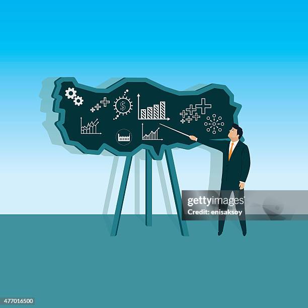 business in turkey - adding value stock illustrations
