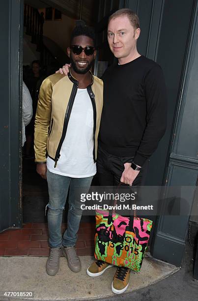 Tinie Tempah and COACH Creative Director Stuart Vevers attend the COACH Men's Spring 2016 Party, hosted by Stuart Vevers, Tinie Tempah and Dree...