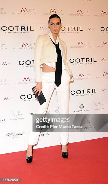Nina Moric attends the Alessandro Martorana birthday party at Four Seasons Hotel on March 6, 2014 in Milan, Italy.