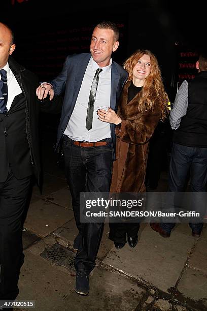 Christopher Maloney and Melanie Masson are seen on November 30, 2012 in London, United Kingdom.