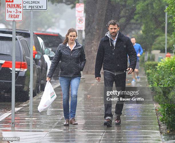 Ben Affleck and Jennifer Garner are seen on November 30, 2012 in Los Angeles, California.