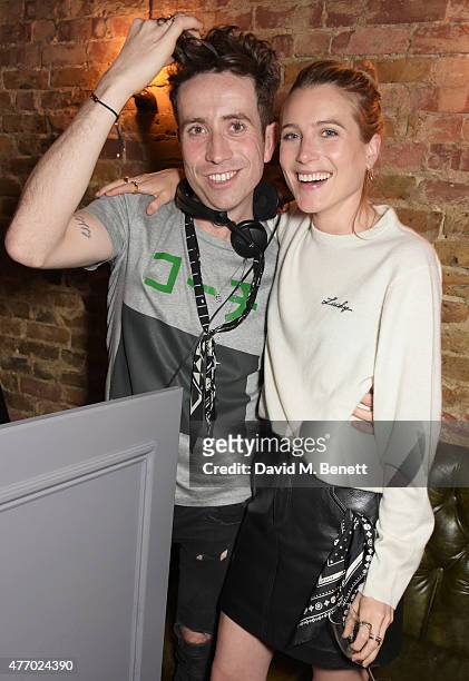 Nick Grimshaw and Dree Hemingway attends the COACH Men's Spring 2016 Party, hosted by Stuart Vevers, Tinie Tempah and Dree Hemingway, at The Lady...