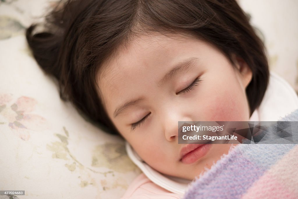Asleep girl