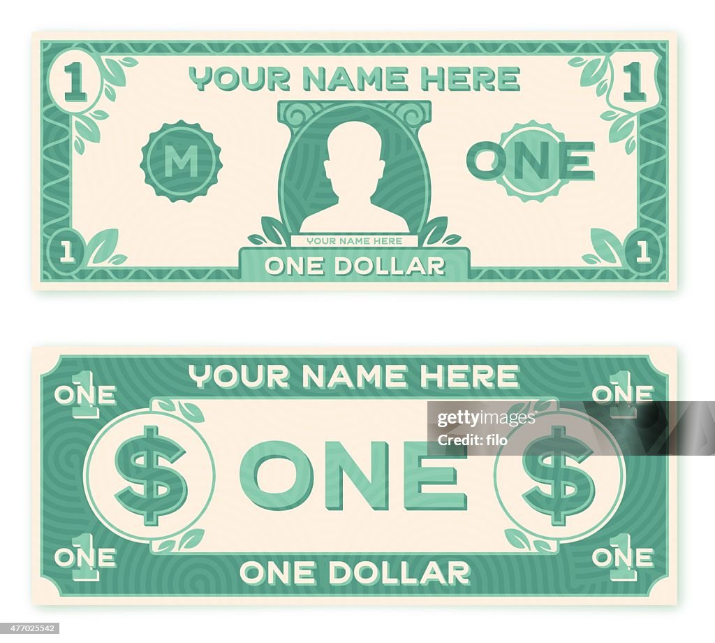 Flat Design Paper Money