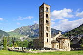 Belfry and church St. Clement of Tahull. Spain