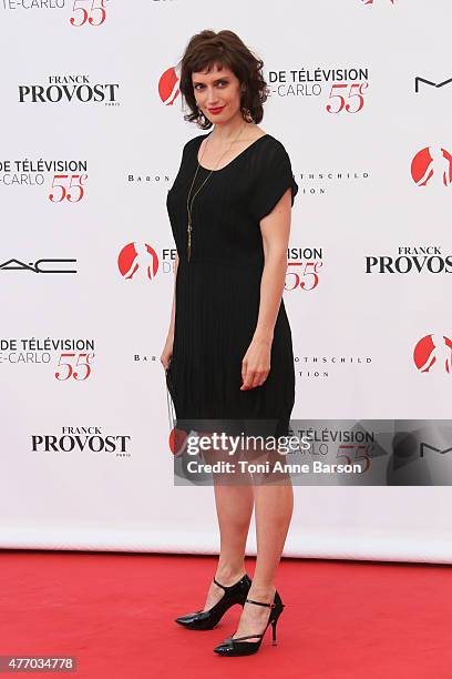 Helene Seuzaret attends the 55th Monte Carlo TV Festival Opening Ceremony at the Grimaldi Forum on June 13, 2015 in Monte-Carlo, Monaco.