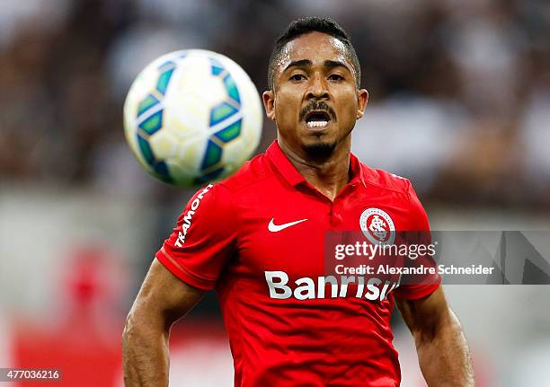 Jorge Henriqueof Internacionalin action during the match between Corinthians and Internacional for the Brazilian Series A 2015 at Arena Corinthians...