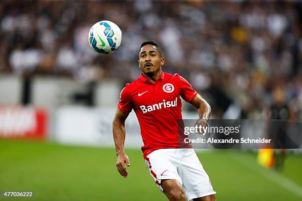 Jorge Henriqueof Internacionalin action during the match between Corinthians and Internacional for the Brazilian Series A 2015 at Arena Corinthians...