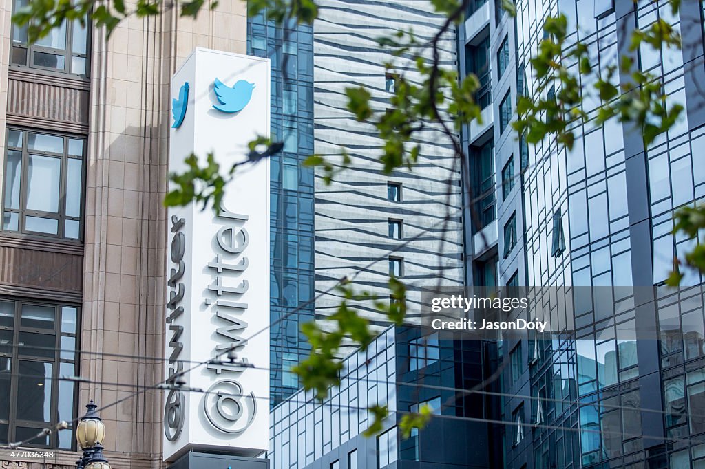 Twitter Headquarters on Market Street in San Francisco