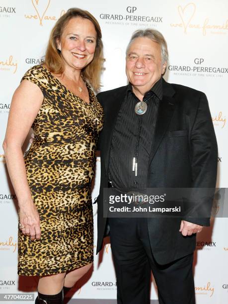 Susan Brigati and Eddie Brigati from the Young Rascals attends We Are Family Foundation 2014 Gala at Hammerstein Ballroom on March 6, 2014 in New...