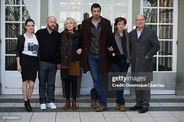 Jury members Roxane Mesquida, Gilles Marchand, Claire Denis, Samir Guesmi, Florence Loiret-caille and Renée Bonnell attend the jury Photocall during...