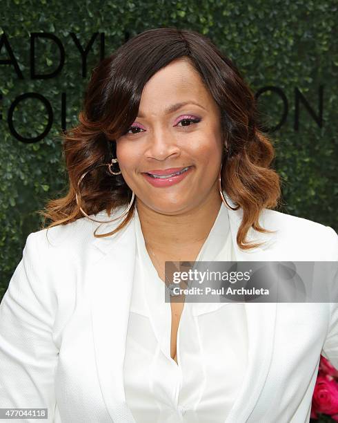 Jewelry Designer Simone Smith attends the LadyLike Foundation's 7th Annual Women Of Excellence Scholarship luncheon at Luxe Hotel on June 13, 2015 in...