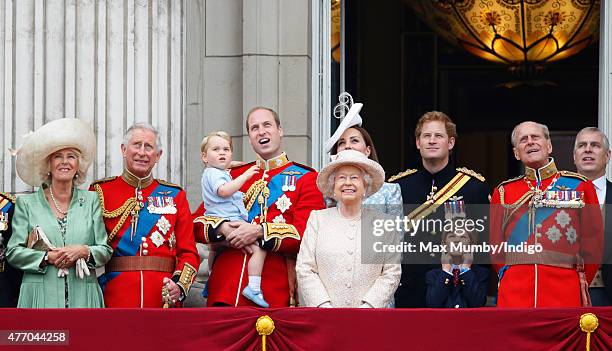 Camilla, Duchess of Cornwall, Prince Charles, Prince of Wales, Prince William, Duke of Cambridge, Prince George of Cambridge, Catherine, Duchess of...