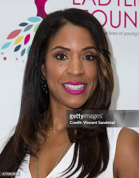 Kim Lewis attends the LadyLike Foundation 7th Annual Women of Excellence scholarship luncheon at Luxe Hotel on June 13, 2015 in Los Angeles,...