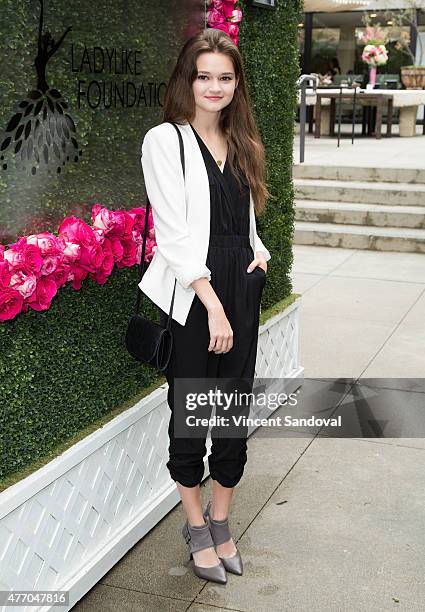 Actress Ciara Bravo attends the LadyLike Foundation 7th Annual Women of Excellence scholarship luncheon at Luxe Hotel on June 13, 2015 in Los...