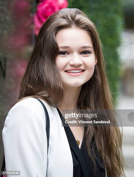 Actress Ciara Bravo attends the LadyLike Foundation 7th Annual Women of Excellence scholarship luncheon at Luxe Hotel on June 13, 2015 in Los...