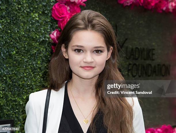 Actress Ciara Bravo attends the LadyLike Foundation 7th Annual Women of Excellence scholarship luncheon at Luxe Hotel on June 13, 2015 in Los...