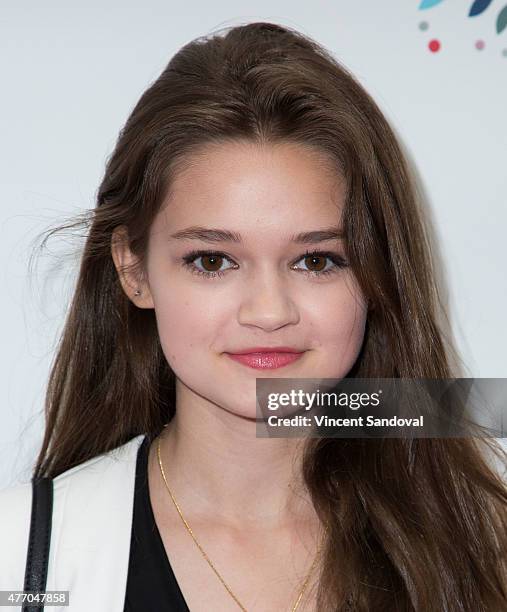 Actress Ciara Bravo attends the LadyLike Foundation 7th Annual Women of Excellence scholarship luncheon at Luxe Hotel on June 13, 2015 in Los...