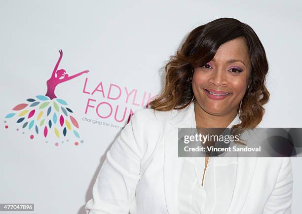 Simone Smith attends the LadyLike Foundation 7th Annual Women of Excellence scholarship luncheon at Luxe Hotel on June 13, 2015 in Los Angeles,...