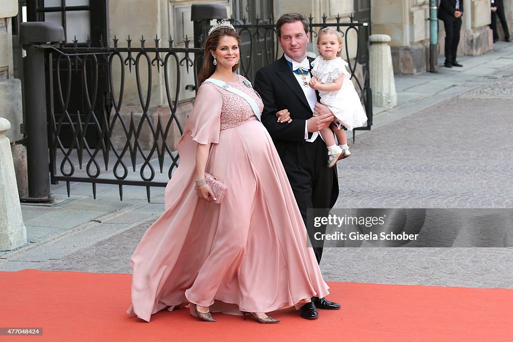 Ceremony And Arrivals: Wedding Of Prince Carl Philip Of Sweden And Sofia Hellqvist