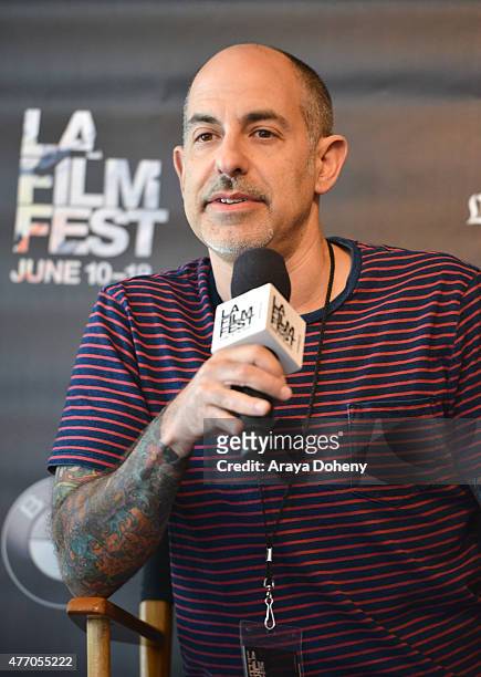 Screenwriter David S. Goyer speaks onstage at Coffee Talks: Screenwriters during the 2015 Los Angeles Film Festival at the Courtyard Marriott At L.A....